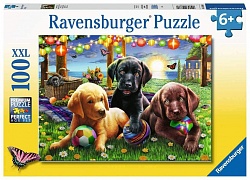 Пазл Пикник щенят 100 элементов (Ravensburger, 12886) - миниатюра